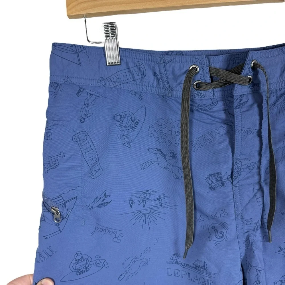 Patagonia Men’s Wavefarer 19in Boardshort in Blue California Print Size 36